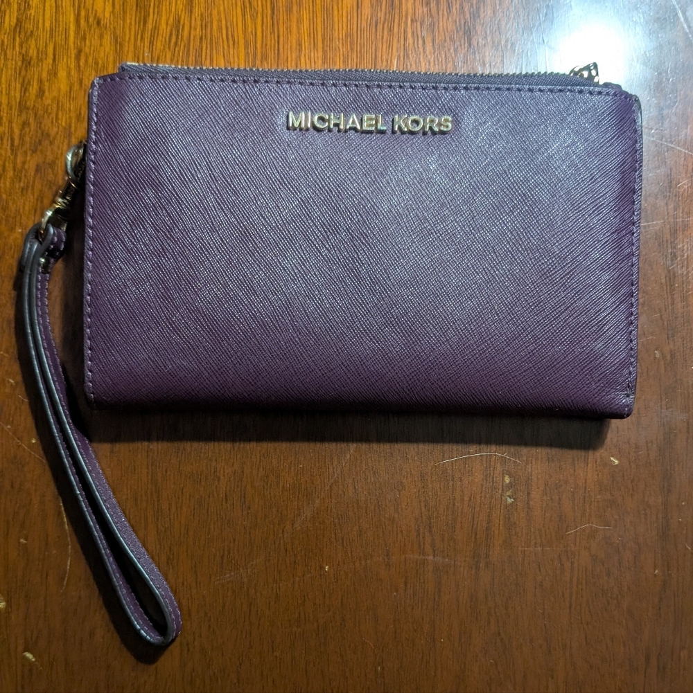 Michael Kors Purple Wristlet